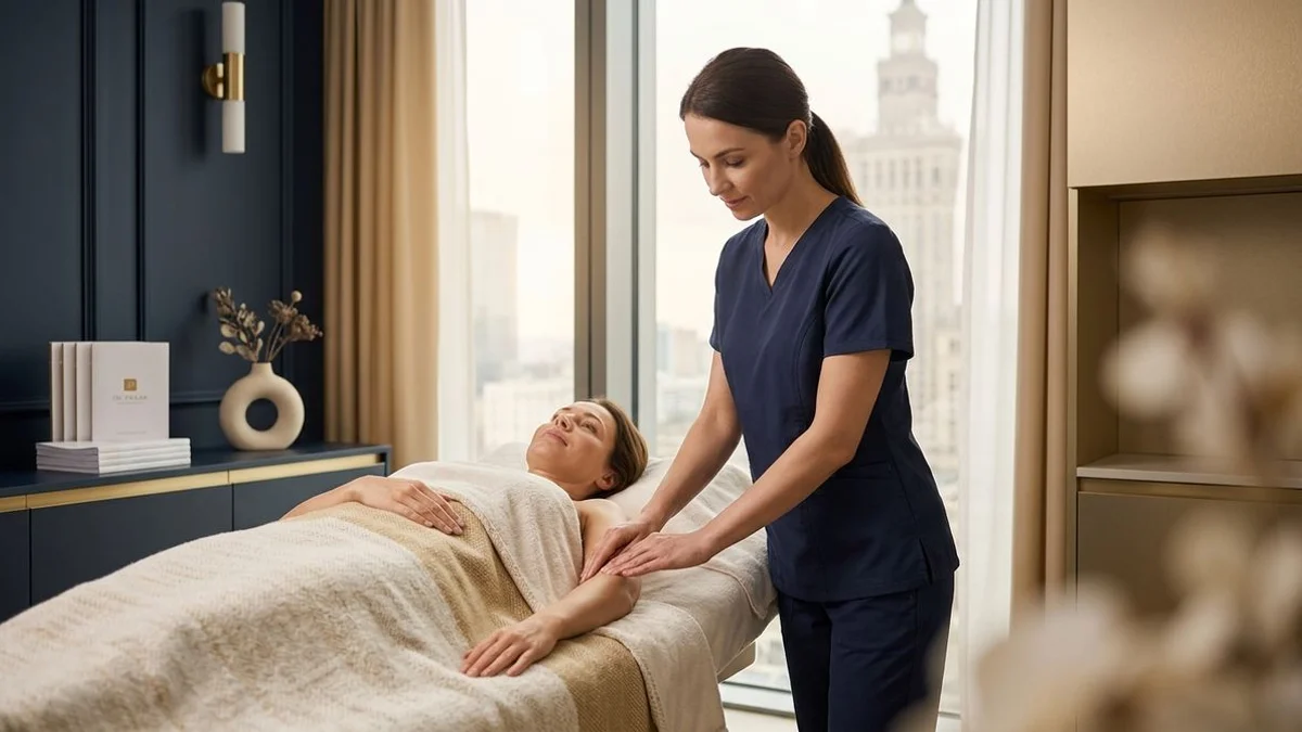 Placówka Fizjoterapii Estetycznej na ul. Złotej 44 w Warszawie — drenaż limfatyczny po rynoplastyce