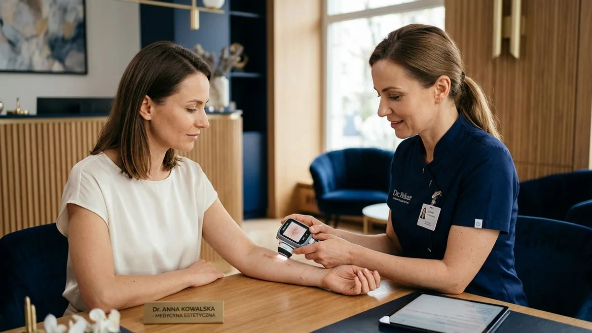 Konsultacja dermatologiczna przed laserowym leczeniem blizn