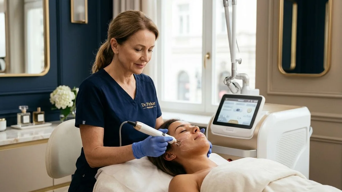 Zabieg laserem CO2 frakcyjnym — leczenie blizn potrądzikowych w Klinice Dr. Piekar