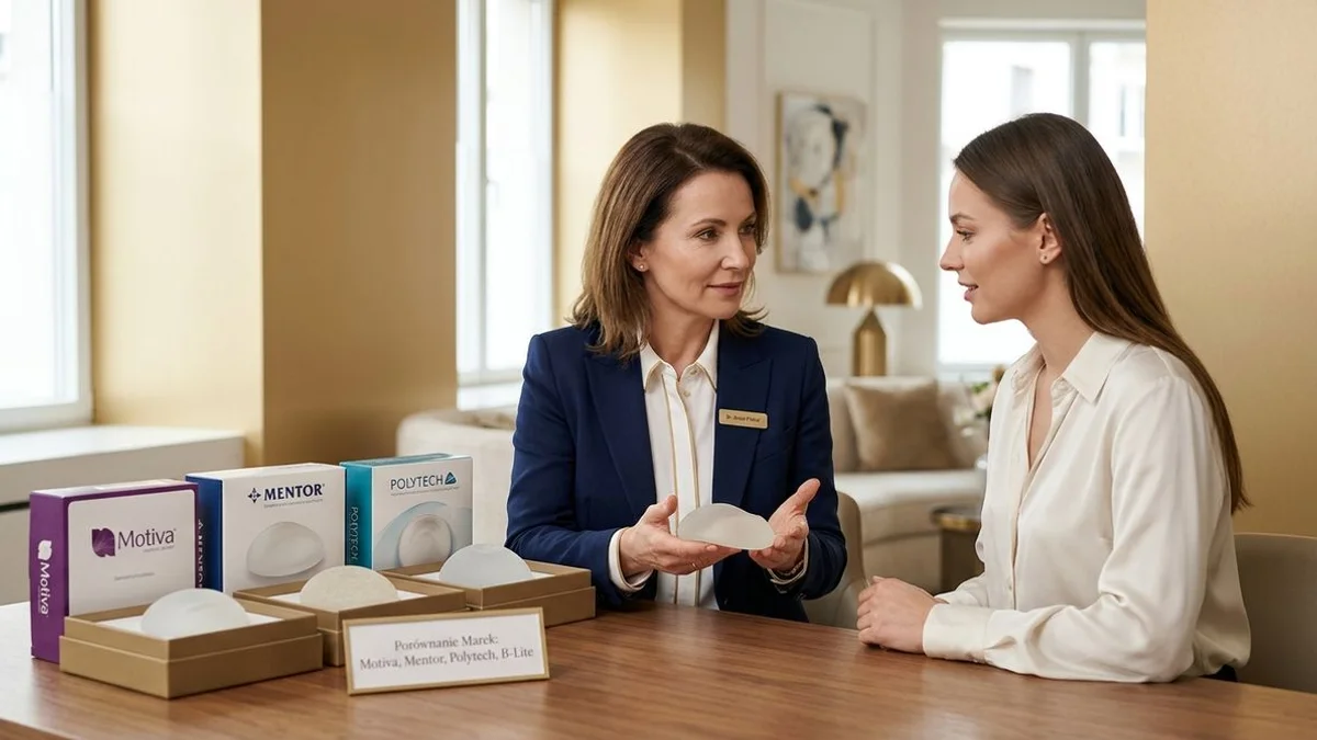 Premium implanty piersi — cztery marki do wyboru w Klinice Dr. Piekar