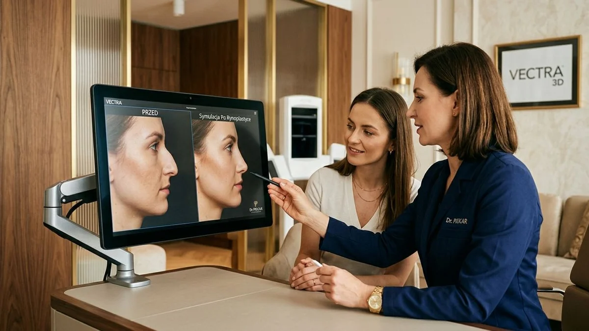 Symulacja efektu rynoplastyki w systemie VECTRA 3D